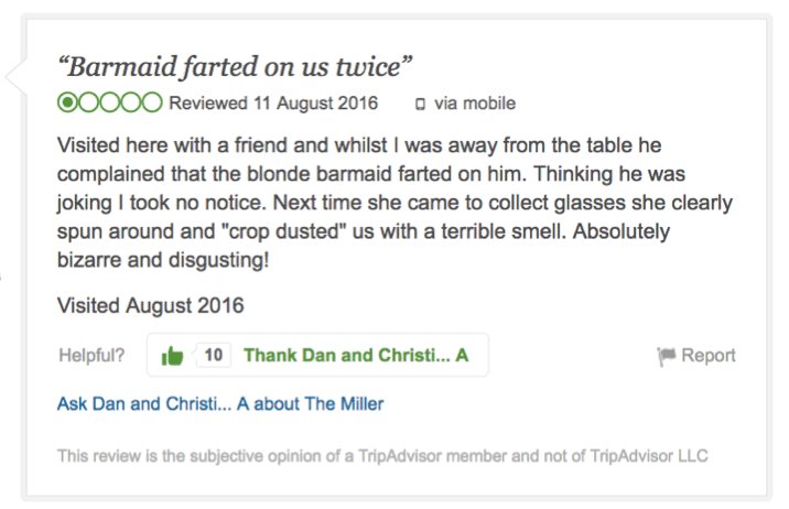10 Most Ridiculous TripAdvisor Reviews Of All Time