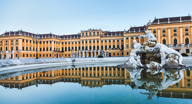 Schonbrunn Palace, imperial summer residence in Vienna, Austria